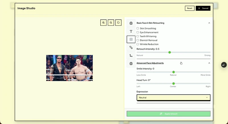 Image Studio preview
